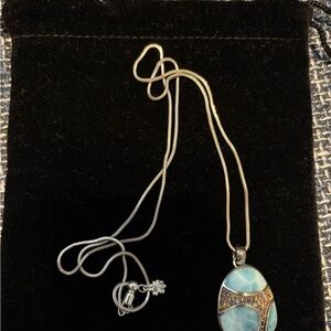 Blue and Gold Marahlago Necklace